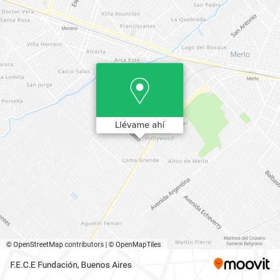 Mapa de F.E.C.E Fundación