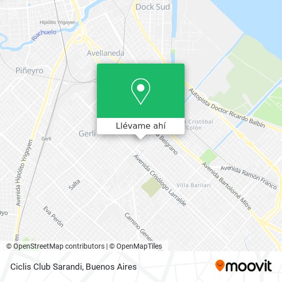 Mapa de Ciclis Club Sarandi