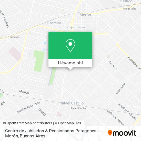 Mapa de Centro de Jubilados & Pensionados Patagones - Morón