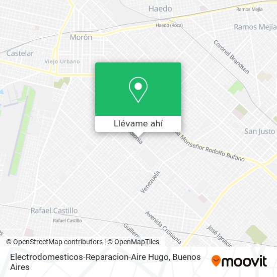 Mapa de Electrodomesticos-Reparacion-Aire Hugo