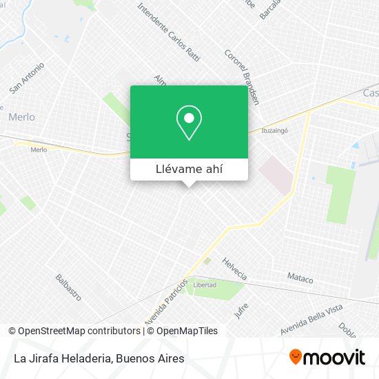 Mapa de La Jirafa Heladeria