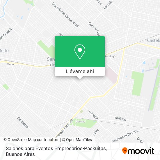 Mapa de Salones para Eventos Empresarios-Packuitas