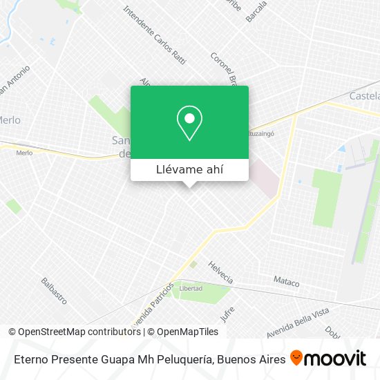 Mapa de Eterno Presente Guapa Mh Peluquería