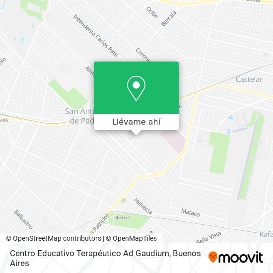 Mapa de Centro Educativo Terapéutico Ad Gaudium