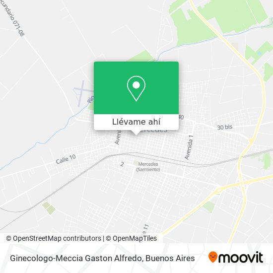 Mapa de Ginecologo-Meccia Gaston Alfredo