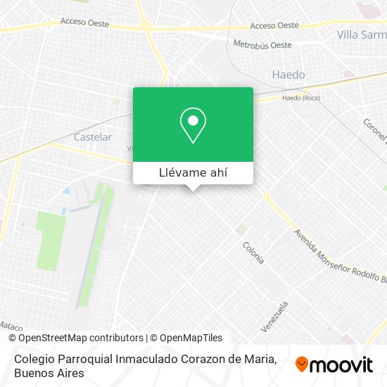 Mapa de Colegio Parroquial Inmaculado Corazon de Maria