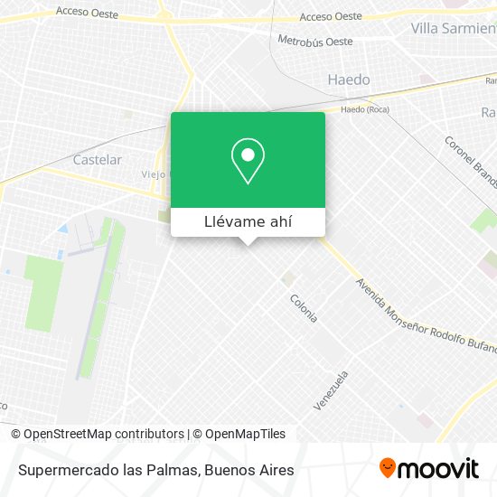 Mapa de Supermercado las Palmas