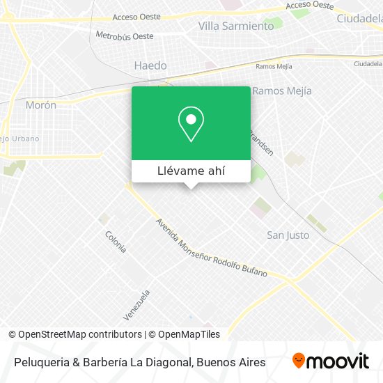 Mapa de Peluqueria & Barbería La Diagonal
