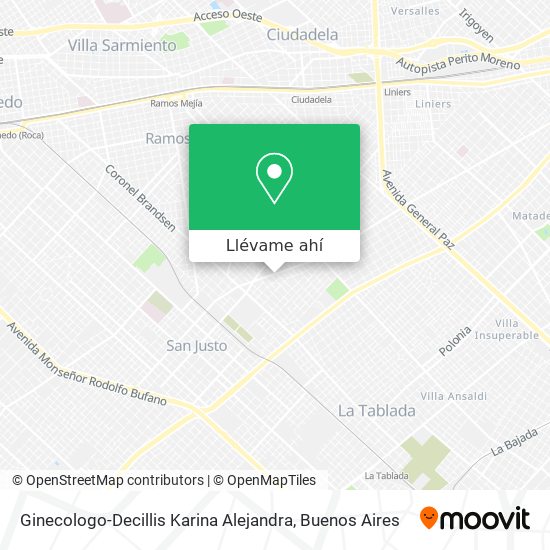 Mapa de Ginecologo-Decillis Karina Alejandra