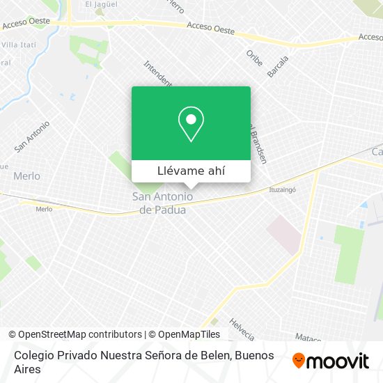 Mapa de Colegio Privado Nuestra Señora de Belen