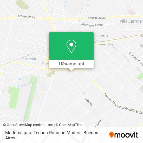 Mapa de Maderas para Techos-Romano Madera