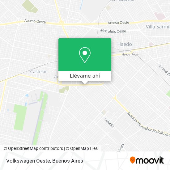 Mapa de Volkswagen Oeste