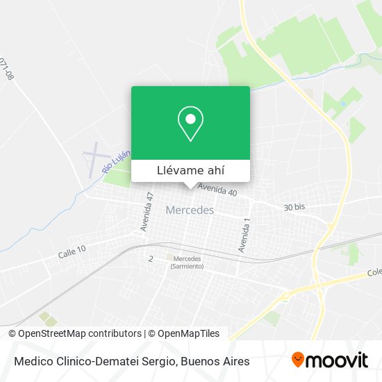 Mapa de Medico Clinico-Dematei Sergio