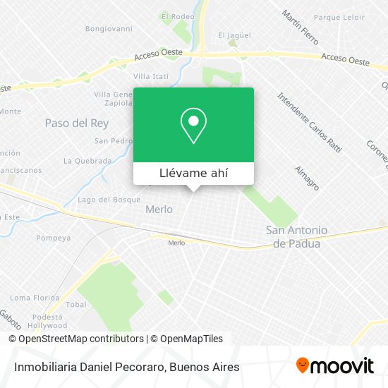 Mapa de Inmobiliaria Daniel Pecoraro