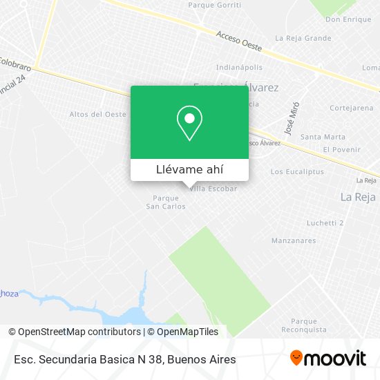 Mapa de Esc. Secundaria Basica N 38