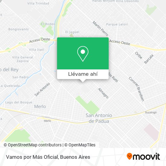 Mapa de Vamos por Más Oficial