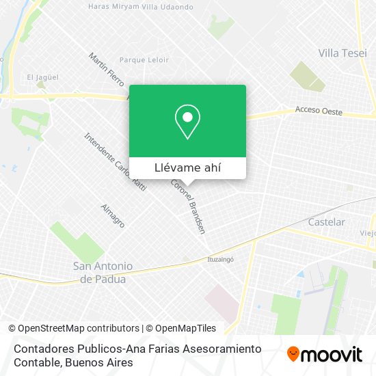 Mapa de Contadores Publicos-Ana Farias Asesoramiento Contable