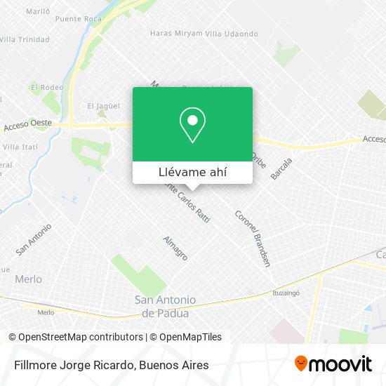 Mapa de Fillmore Jorge Ricardo