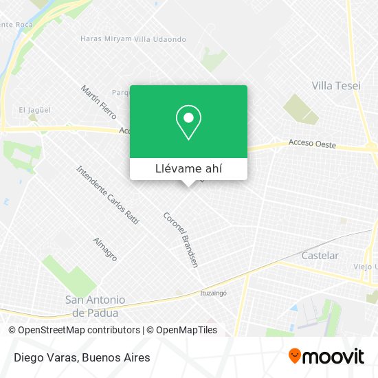 Mapa de Diego Varas
