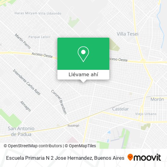 Mapa de Escuela Primaria N 2 Jose Hernandez