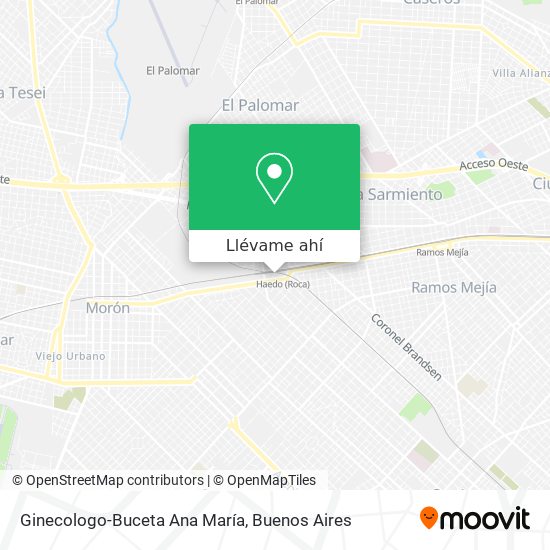 Mapa de Ginecologo-Buceta Ana María