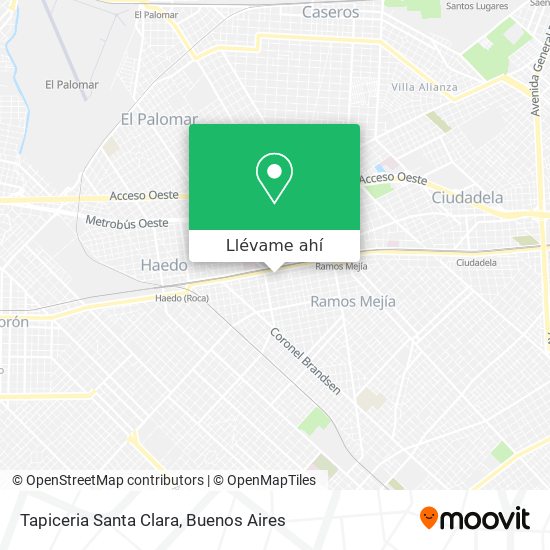 Mapa de Tapiceria Santa Clara