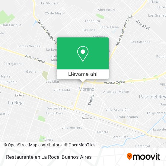 Mapa de Restaurante en La Roca