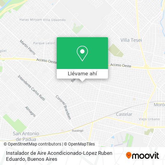 Mapa de Instalador de Aire Acondicionado-López Ruben Eduardo