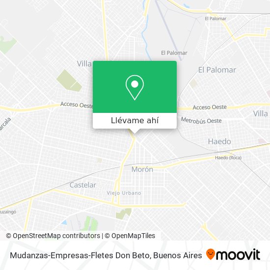 Mapa de Mudanzas-Empresas-Fletes Don Beto