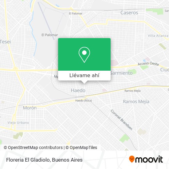 Mapa de Floreria El Gladiolo