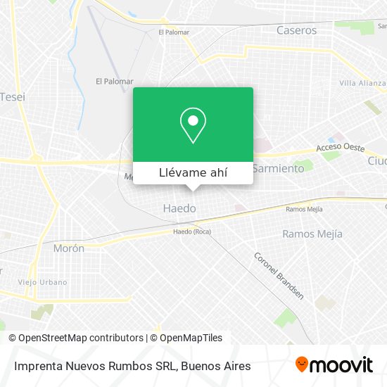 Mapa de Imprenta Nuevos Rumbos SRL