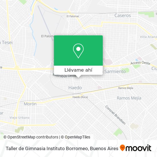 Mapa de Taller de Gimnasia Instituto Borromeo