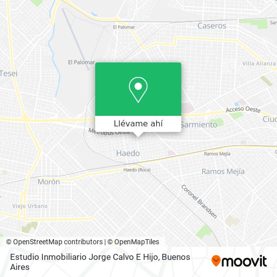 Mapa de Estudio Inmobiliario Jorge Calvo E Hijo