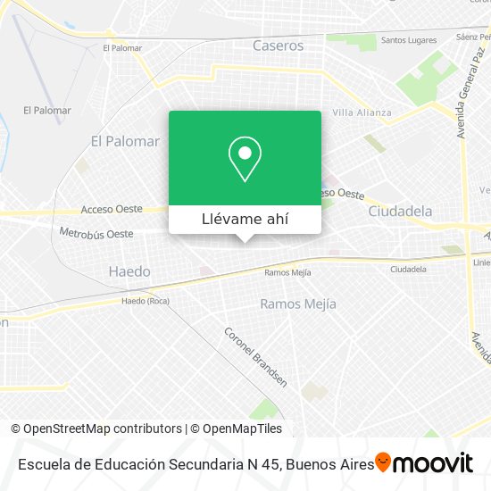 Mapa de Escuela de Educación Secundaria N 45