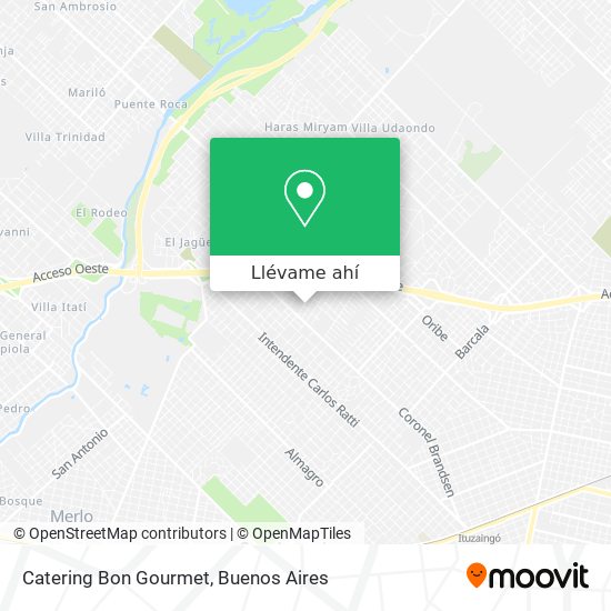 Mapa de Catering Bon Gourmet