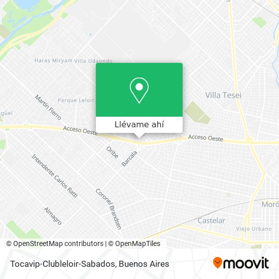 Mapa de Tocavip-Clubleloir-Sabados