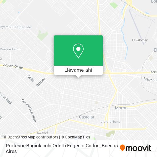 Mapa de Profesor-Bugiolacchi Odetti Eugenio Carlos