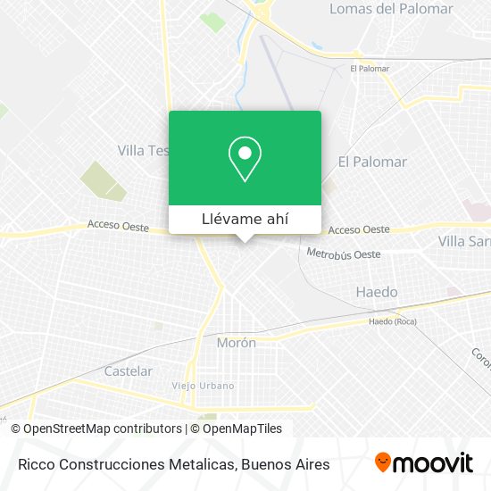 Mapa de Ricco Construcciones Metalicas