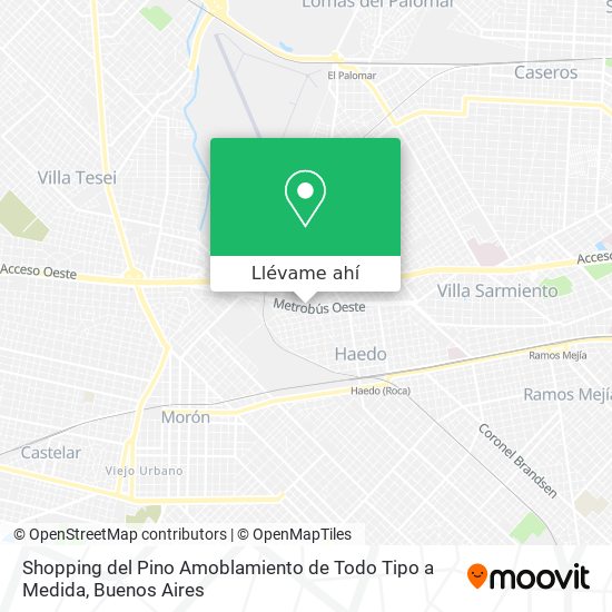 Mapa de Shopping del Pino Amoblamiento de Todo Tipo a Medida