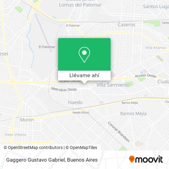 Mapa de Gaggero Gustavo Gabriel