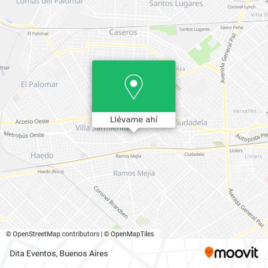 Mapa de Dita Eventos