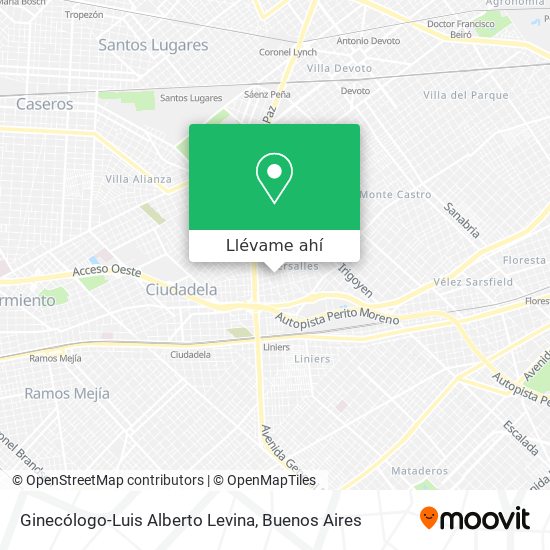 Mapa de Ginecólogo-Luis Alberto Levina