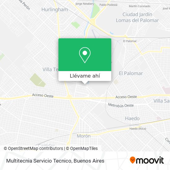 Mapa de Multitecnia Servicio Tecnico