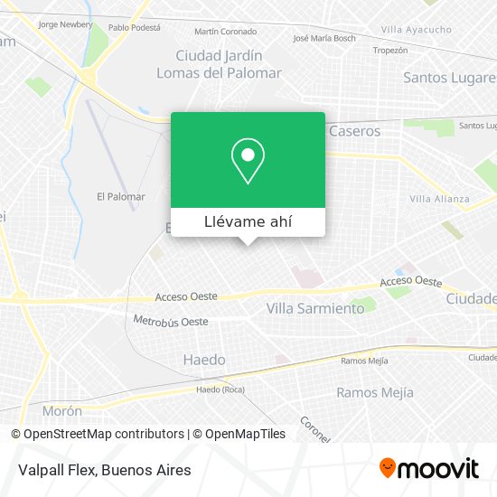 Mapa de Valpall Flex