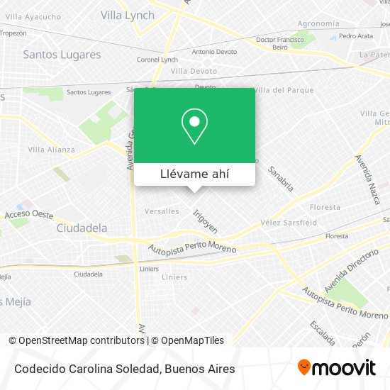 Mapa de Codecido Carolina Soledad
