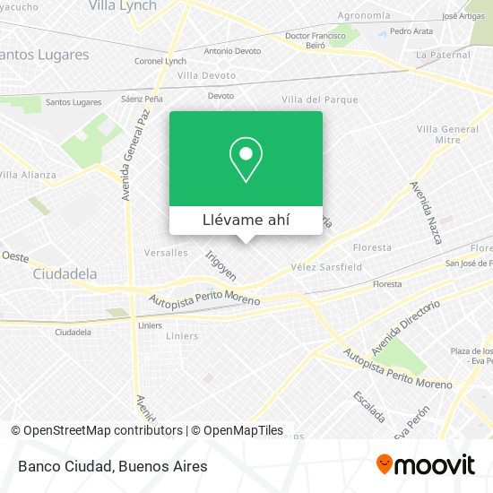 Mapa de Banco Ciudad