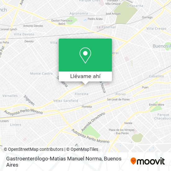 Mapa de Gastroenterólogo-Matias Manuel Norma