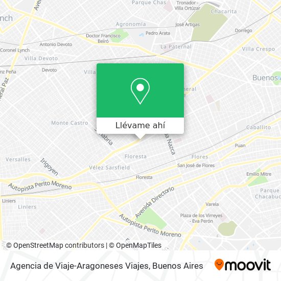 Mapa de Agencia de Viaje-Aragoneses Viajes