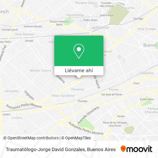 Mapa de Traumatólogo-Jorge David Gonzales