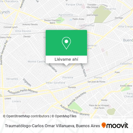 Mapa de Traumatólogo-Carlos Omar Villanueva